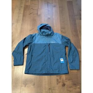 Columbia Omni-Tech Pouration Hooded Rain Jacket Vented Waterproof Size XL NWT
